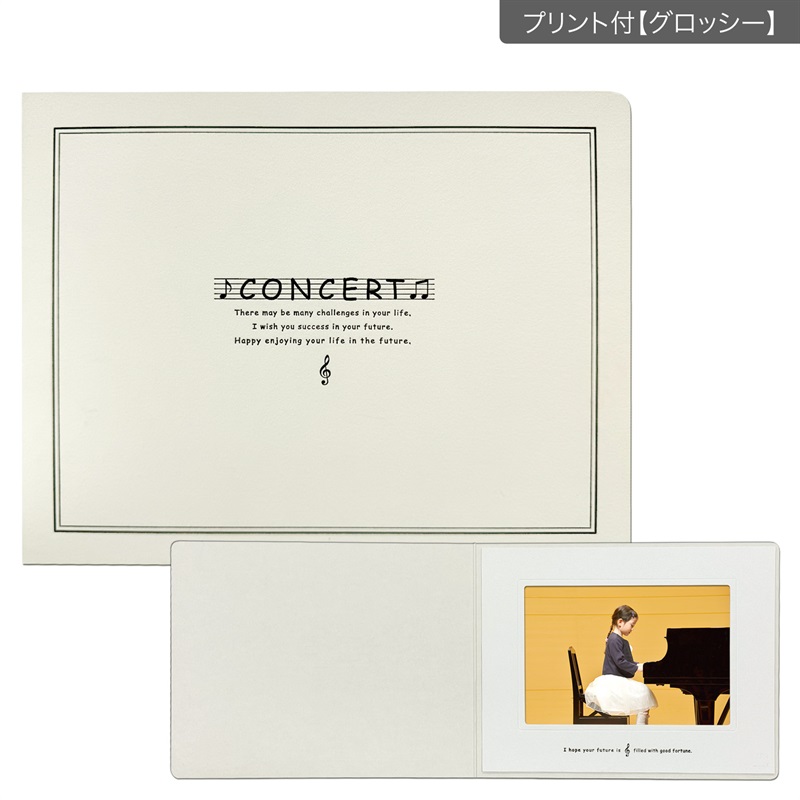 コンサート台紙　2L／CONCERT(プリント付【グロッシー（光沢あり）】)