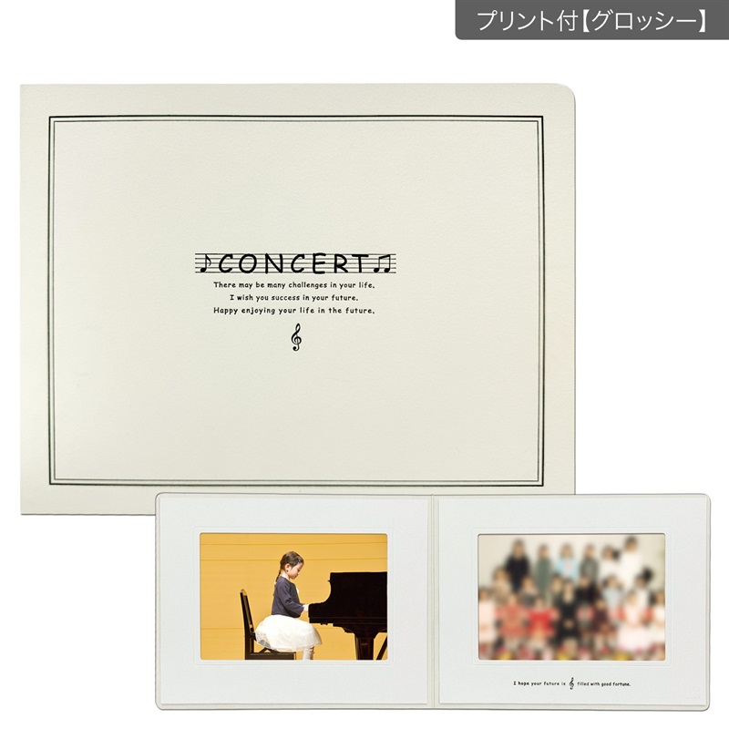 コンサート台紙　2L×2L／CONCERT(プリント付【グロッシー（光沢あり）】)
