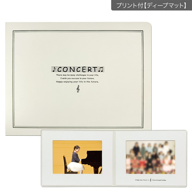 コンサート台紙　2L×2L／CONCERT(プリント付【ディープマット（光沢なし）】)