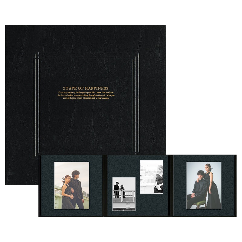 SHブラック 六切 3面（角×2L2×角）