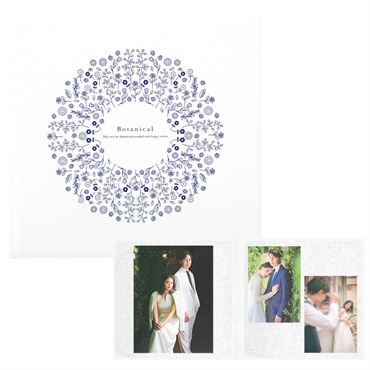 ボタニカル／ホワイト 258SQ２面（角×2L2）