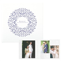 ボタニカル／ホワイト 258SQ２面（角×2L2）