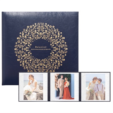 ボタニカル／ネイビー 258SQ３面（角×角×角）