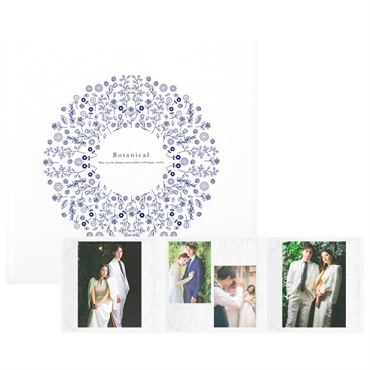 ボタニカル／ホワイト 258SQ３面（角×2L2×角）