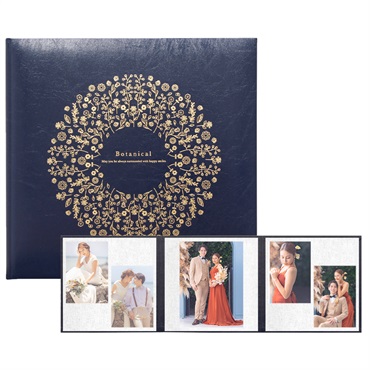 ボタニカル／ネイビー 258SQ３面（2L2×角×2L2）