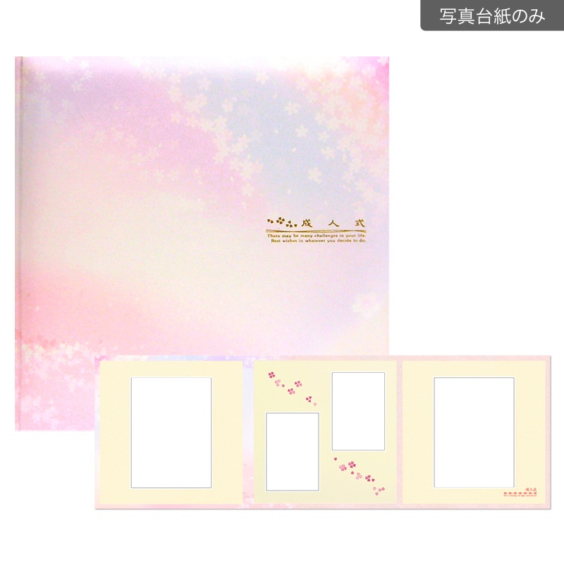 成人式セットＮ 六切 3面(【600-0070　写真台紙のみ】)