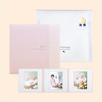 【ギフト】お宮参り台紙／ピンク ３面