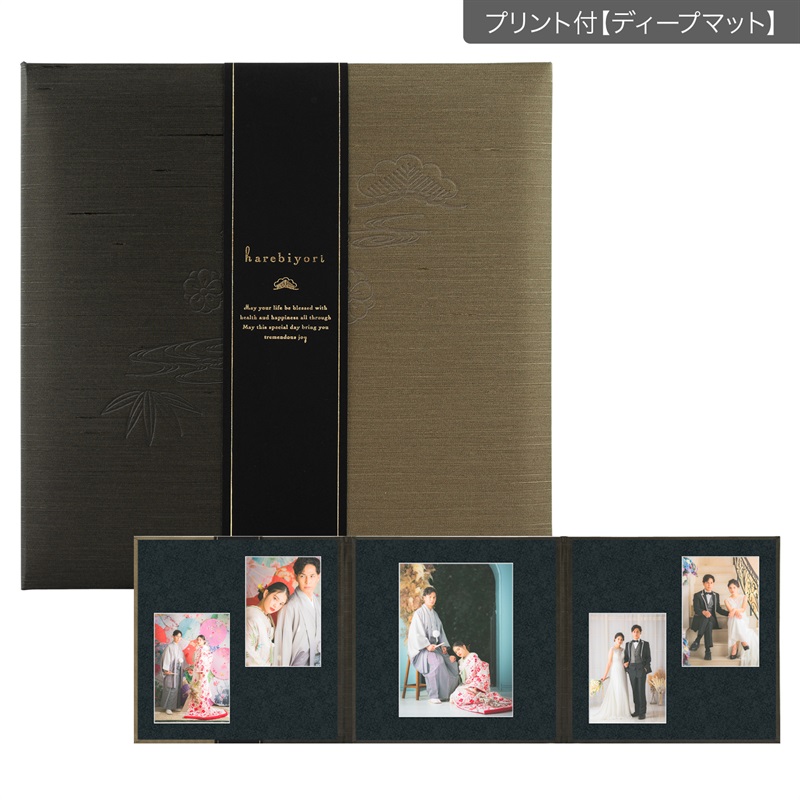 晴日和　松色 六切 3面（2L2×角×2L2）(プリント付【ディープマット（光沢なし）】)