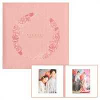 つむぎ　桃色 六切 2面（角×角）