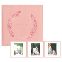 つむぎ　桃色 六切 3面（角×角×角）