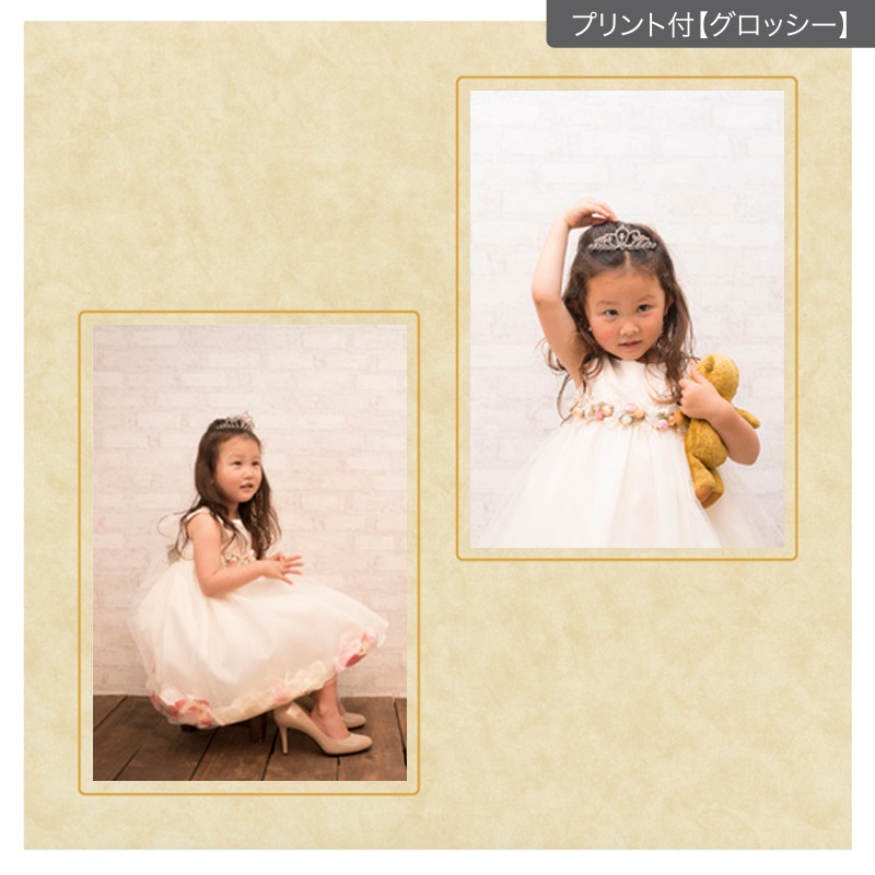 ヒンジ中枠【六切用】／2Ｌ／ベージュ（TDNI）(プリント付【グロッシー（光沢あり）】)