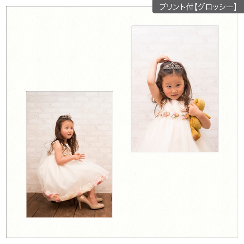 ヒンジ中枠【六切用】／2Ｌ／白 (SNSQ)(プリント付【グロッシー（光沢あり）】)