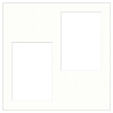 ヒンジ中枠【六切用】／2Ｌ／白 (SNSQ)