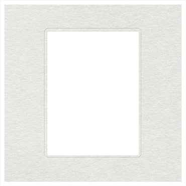 ヒンジ中枠【四切用】／六切角／白（HGYW）