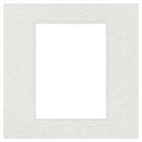 ヒンジ中枠【四切用】／六切角／白（HGYW）