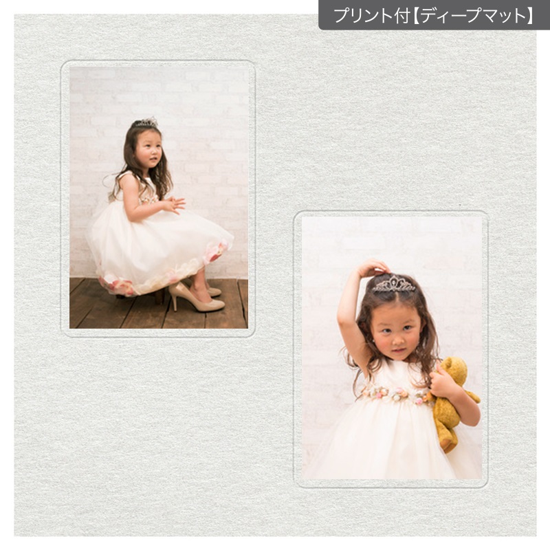 ヒンジ中枠【四切用】／2Ｌ／白（HGYW）(プリント付【ディープマット（光沢なし）】)