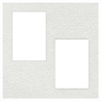 ヒンジ中枠【四切用】／2Ｌ／白（HGYW）