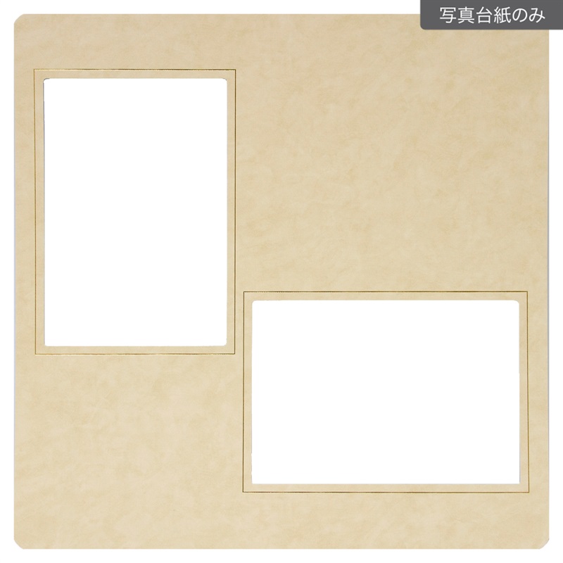 ヒンジ中枠【四切用】／2Ｌ縦横／ベージュ(【610-0050　中枠のみ】)