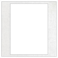 ヒンジ中枠【250SQ用】／六切角／白（LA）