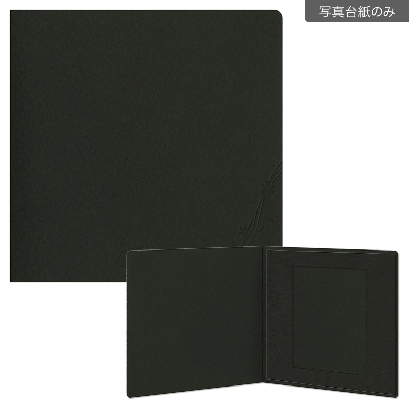 紙台紙SQ 2L／黒（2L×１枚）(【611-0010　写真台紙のみ】)